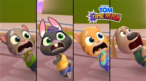 Talking Tom Time Rush Talking Tom Vs Talking Ginger Vs Talking Becca Vs Talking Ben Gameplay