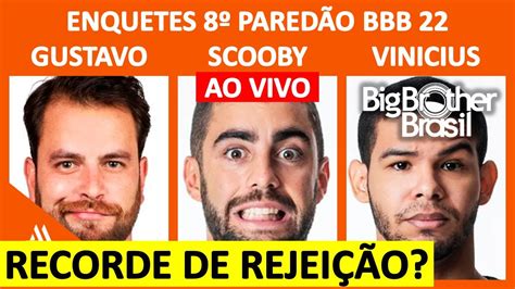 🟠 Bbb 22 Enquetes Atualizadas 8º Paredão 15032022 Big Brother