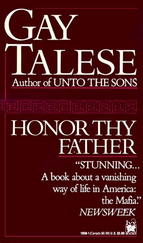Honor Thy Father Talese Gay Amazon Books