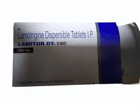 Lamotrigine Dispersible Tablets Ip 100 Mg At Rs 459box In Surat Id 2853139231073