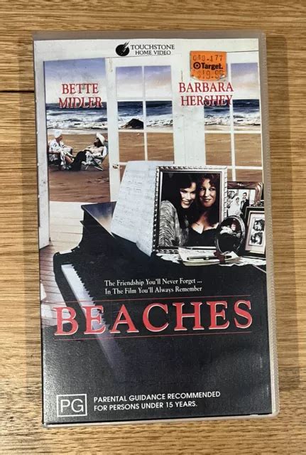 Vintage Retro Vhs Beaches The Movie Bette Midler Barbara Hershey Rare