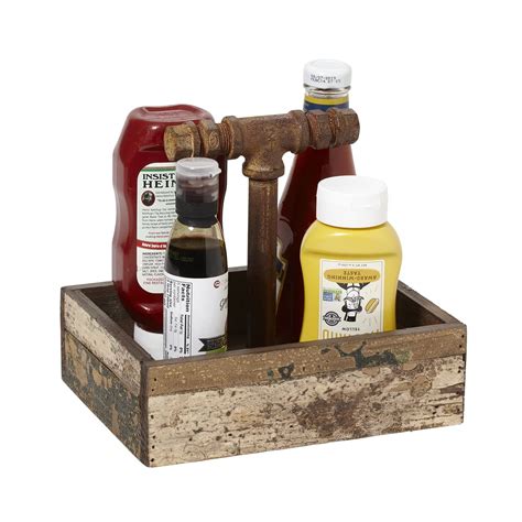 Get Cad1 Rwd Reclaimed Wood Table Top Condiment Drink