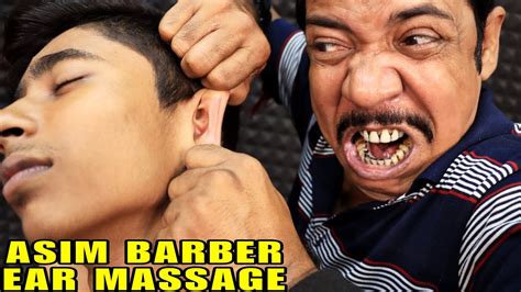 Ear Massage By Asim Barber Head Massage And Hair Cracking Body