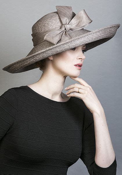 Rachel Trevor Morgan Millinery Spring Summer 2016 R1696 Grey Italian