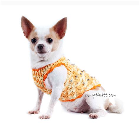 Luxury Dog Clothes with Crystals and Pearls Personalized Pet Harness D ...