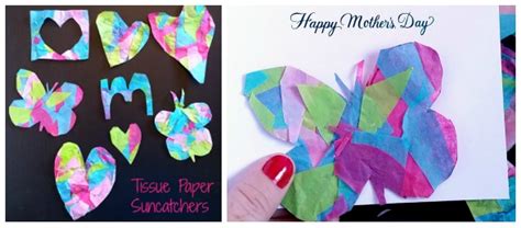 Tissue Paper Suncatchers