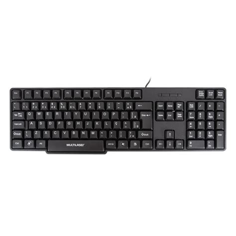 Teclado Slim Standard Ps Preto Tc Multilaser