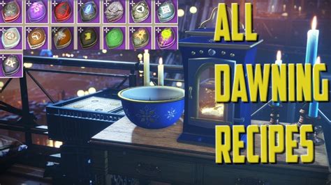 Destiny 2 All Dawning Recipes Guide And How To Get Ingredients