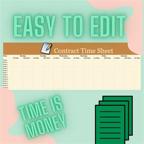 employee time sheet editable time sheet printable time sheet