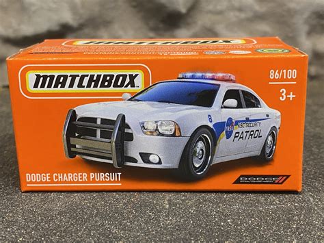 Skala 164 Matchbox Dodge Charger Pursuit Nasa Security Patrol Polisbil Yakol