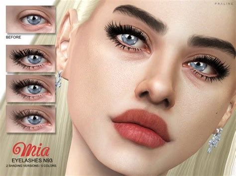 Mia Eyelashes N93 By Praline Sims For The Sims 4 Spring4sims Kläder