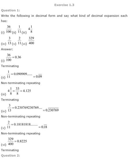 NCERT Solutions For Class 9 Maths Chapter 1 Number Systems AglaSem