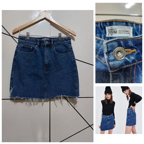 Zara Trf Skirt Denim Women S Fashion Bottoms Skirts On Carousell