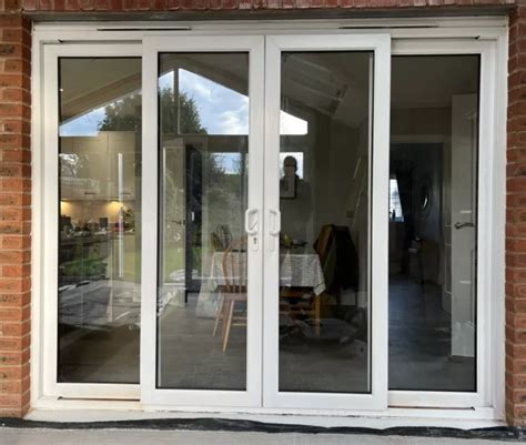 Sliding Patio Door White Upvc 2490mm X 2100mm £30000 Picclick Uk