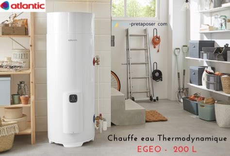 Chauffe Eau Thermodynamique ATLANTIC EGEO Ou CALYPSO En 200 L Ou 270 L