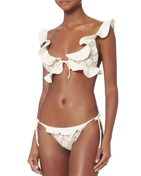 Corsica Lacey Ruffle Bikini Bottom