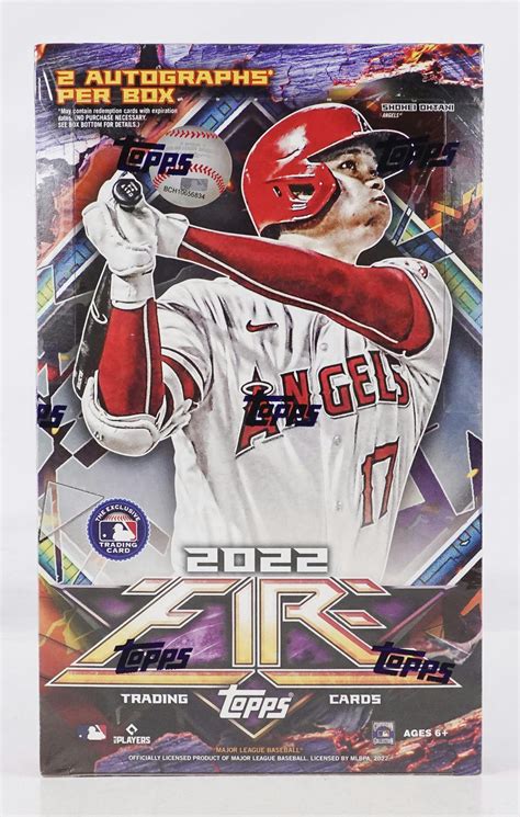 2022 Topps Fire Baseball Hobby Box Da Card World