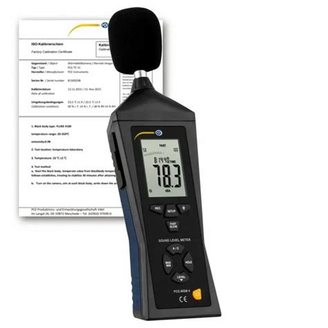 Pce Instruments Sound Level Meter Pce Msm 4 Ica Incl Iso Calibration