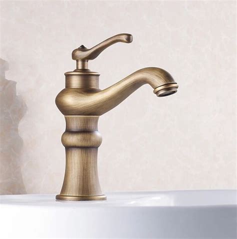 Free Shipping Antique Bronze Bathroom Faucet Single Handle Vessel Sink Mixer Tall Hot And Cold
