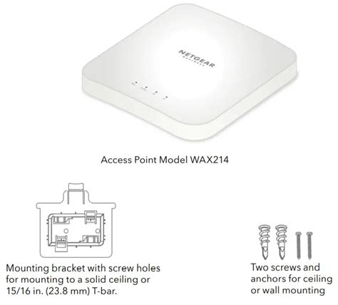 Netgear Wax Wifi Ax Dual Band Poe Access Point Installation Guide