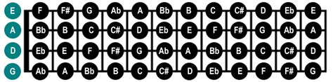 Mandolin Fretboard Diagram