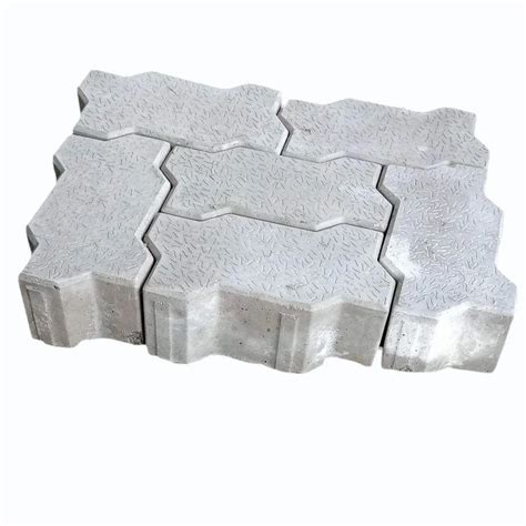 Grey 80mm Gray Concrete Zigzag Paver Block At Rs 23 Piece In