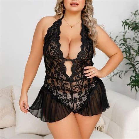 Ensemble de lingerie sexy ensemble de combinaison creuse en maille de dentelle de sous vêtements