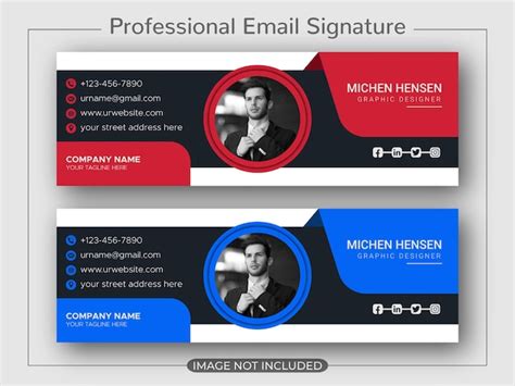 Szablon Podpisu E Mail Darmowe Wektory I Psd Do Pobrania