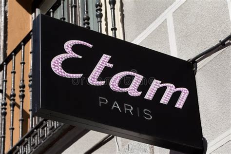 Etam logo on Etam shop editorial image. Image of editorial - 148012060
