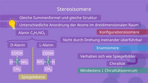 Isomere • Definition Arten Und Beispiele · Mit Video