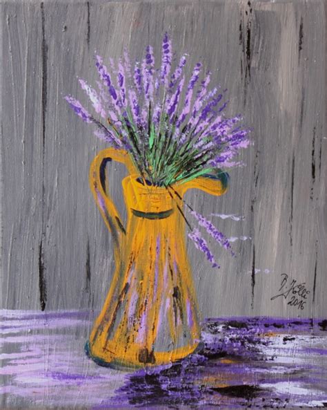 Lavendel Malerei von Brigitte Kölli Artmajeur