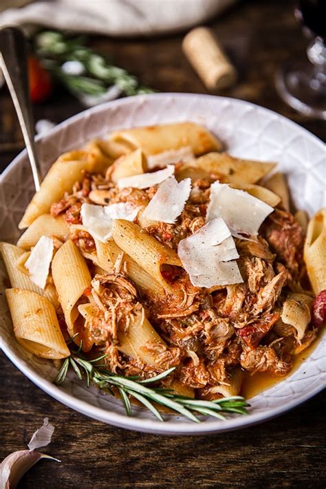 Slow Cooker Venetian Chicken Ragu Pasta Vikalinka