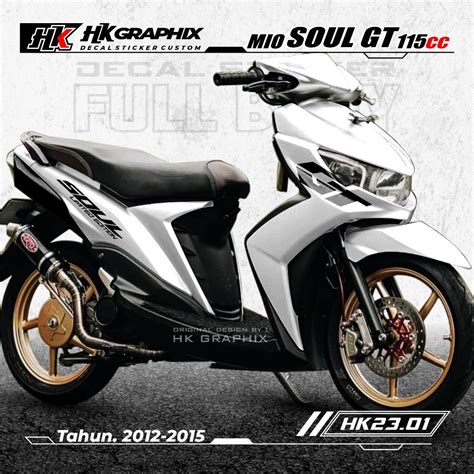 Decal MIO SOUL GT 115cc Fullbody Sticker Variation Motorcycle