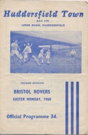 Jalkapallo Otteluohjelma Hudderfield Bristo Rovers 1960 Huuto Net