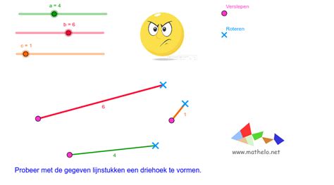 Oefening Driehoeksongelijkheid Geogebra