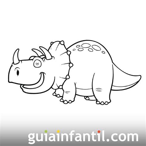 Dibujo De Triceratops Para Ni Os