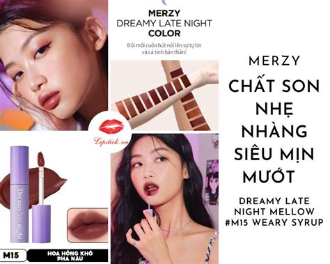 Son Merzy M15 Weary Syrup Màu Hoa Hồng Khô Đẹp Nhất Hot Nhất