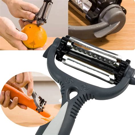 Multifunctional Degree Rotary Potato Peeler Slicer Vegetable Fruit