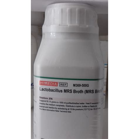 Jual Media Mikro Lactobacillus Mrs Broth Mrs Broth G Himedia