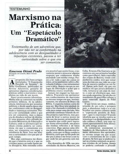 História de apoio a Che Guevara foi mal contada na Revista Adventista