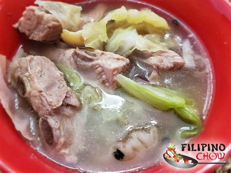 Nilagang Baboy Pork Short Ribs Soup Filipino Chow