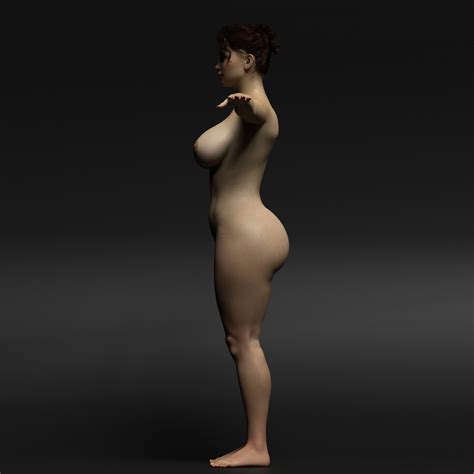 Sexy Girl Nude Realistic Detailed Paulina 3D TurboSquid 2135744