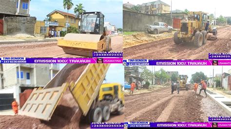 Travaux Route Kwamutu Na Kitambo Station Macapagne Misala Ebandi