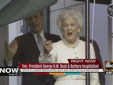 Former President George Hw Bush And Barbara Bush Hospitalized Video