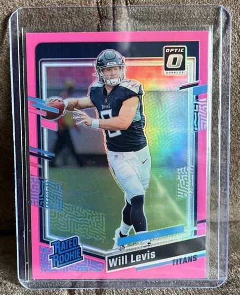 Panini Donruss Optic Will Levis Rated Rookie Rosa Holo Prizm