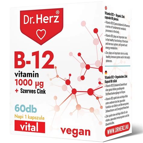 Dr Herz B Vitamin Mcg Szerves Cink Kapszula Db Biobolt