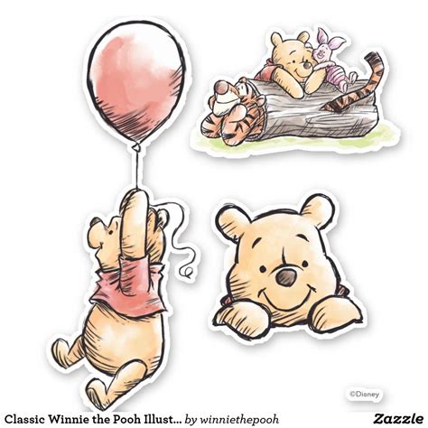 Create Your Own Custom Cut Vinyl Sticker Zazzle Winnie The Pooh