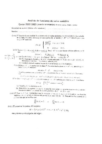 Examen Convocatoria Febrero 2023 Pdf