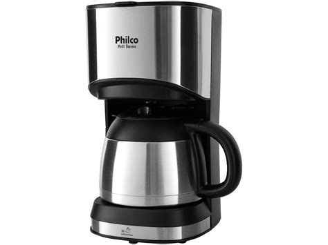 Cafeteira Elétrica Philco Ph41 Thermo 30 Xícaras Prata E Preto