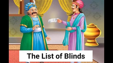 The List Of Blinds Best Akbar Birbal Tales In English Moralstories